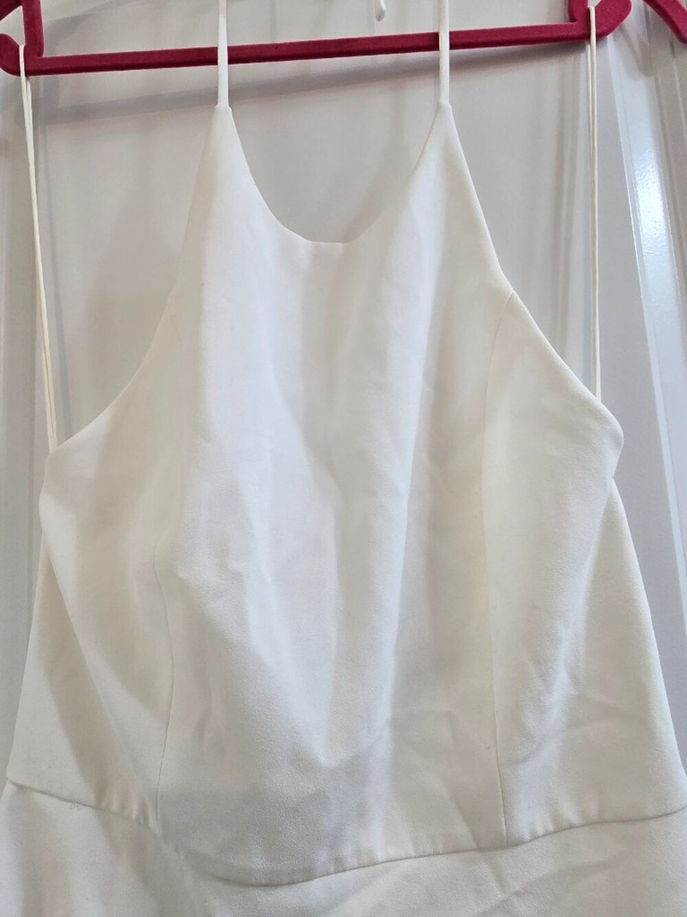 Alice + Olivia Sicily Halter Romper - Off White - Picture 4 of 10